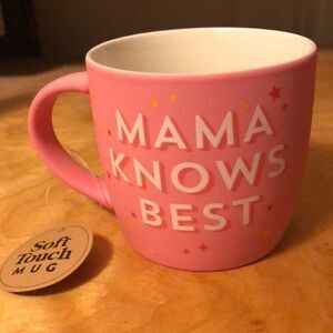 Mother’s Day “mama knows best” ceramic soft touch Eccolo 2021 edition mug NWT